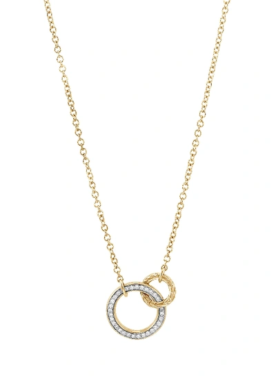 Shop John Hardy 'classic Chain' Diamond 18k Gold Interlinking Pendant Necklace
