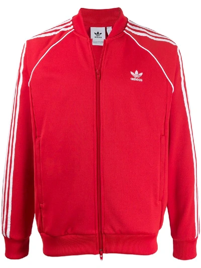 Shop Adidas Originals Sst Track Jacket In Red