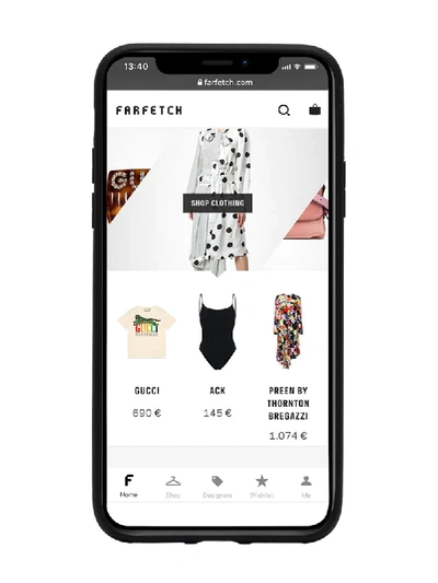 Shop Dolce & Gabbana Iphone X Care Label Phone Case In Black