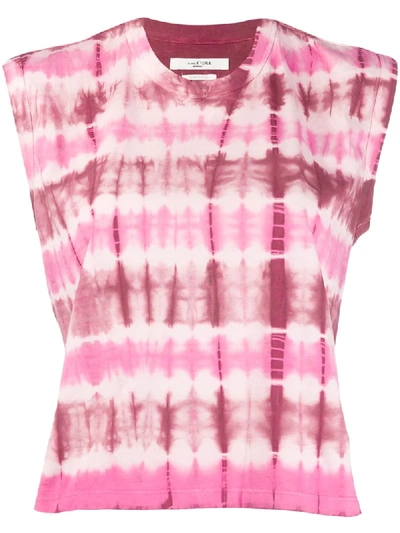 Shop Isabel Marant Étoile Anette Sleeveless T-shirt In Pink