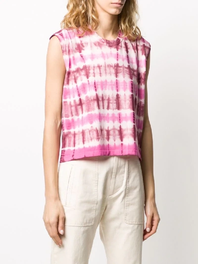 Shop Isabel Marant Étoile Anette Sleeveless T-shirt In Pink