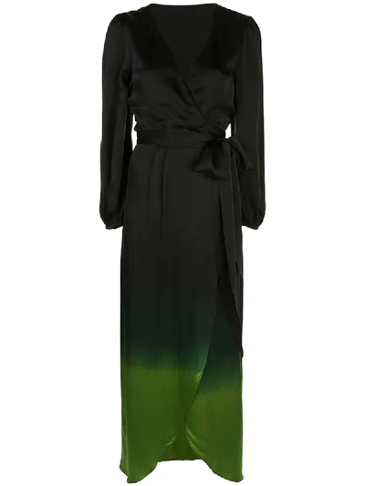 Shop Cynthia Rowley Felicity Ombre Maxi Dess In Black