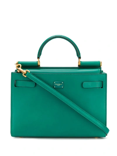 Shop Dolce & Gabbana Box Tote Bag In Green