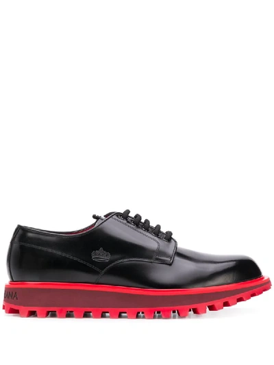 Shop Dolce & Gabbana Derby Shoes In Black