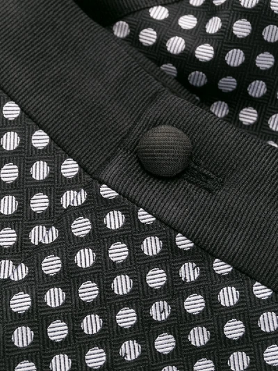 Shop Dolce & Gabbana Polka Dot Trousers In Black