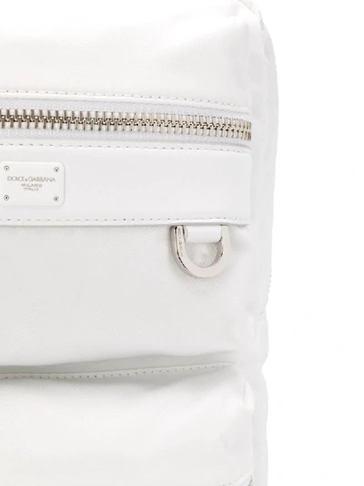 Shop Dolce & Gabbana Logo Backpack In White