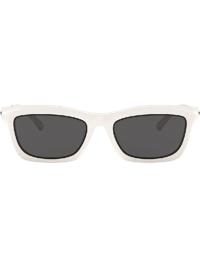 Shop Michael Kors Square Shaped Sunglasses In White