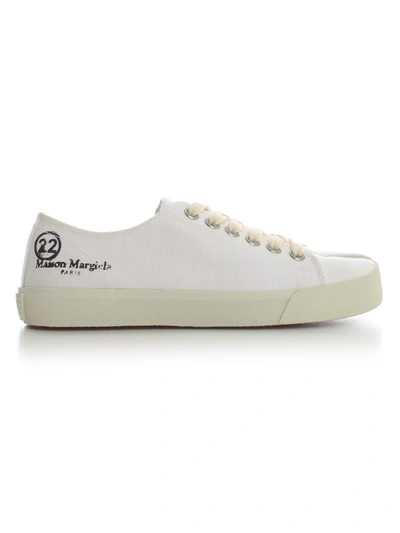 Shop Maison Margiela Taby Sneakers Low In White