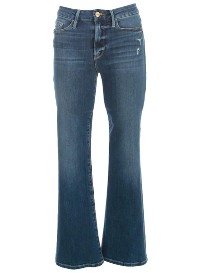 Shop Frame Le Crop Mini Boot Jeans Cropped W/ribs In Packard Ribs