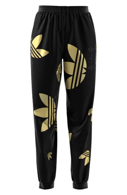 adidas black and gold sweatpants