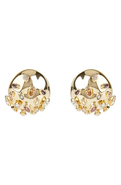 Shop Alexis Bittar Sputnik Button Clip Earrings In 10k Gold