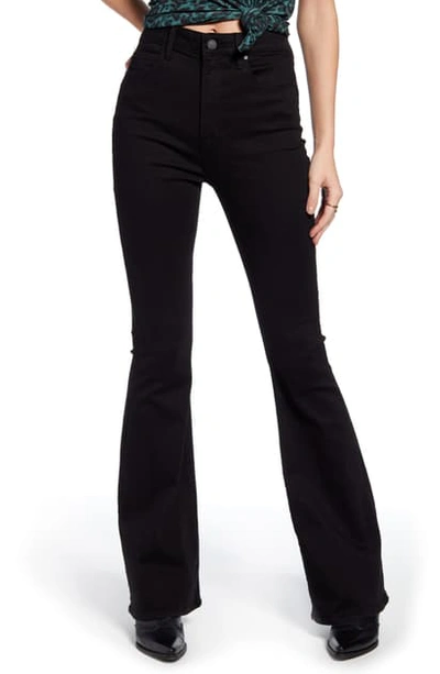 Shop Articles Of Society Bridgette High Waist Flare Jeans In Valhalla