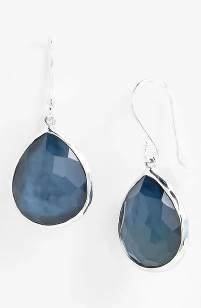 Shop Ippolita 'wonderland' Teardrop Earrings (online Only) In Silver/ Indigo