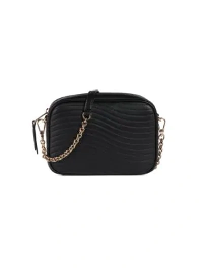 Shop Furla Women's Mini Swing Leather Camera Bag In Black