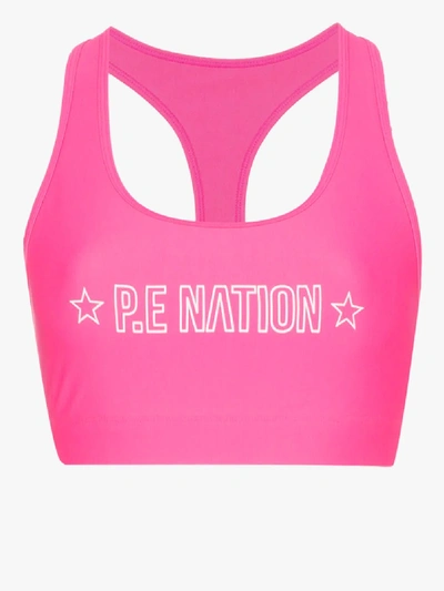 Shop P.e Nation 'swish' Sport-bh In Pink