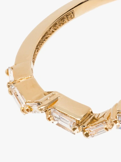 Shop Suzanne Kalan 18k Yellow Gold Skinny Baguette Diamond Ring