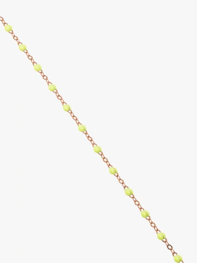 Gigi Clozeau 18kt Rose Gold And Yellow Beaded Necklace In 18 Yellow