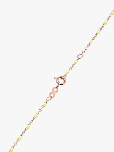 Shop Gigi Clozeau 18k Rose Gold And Yellow Beaded Necklace In 18 Yellow