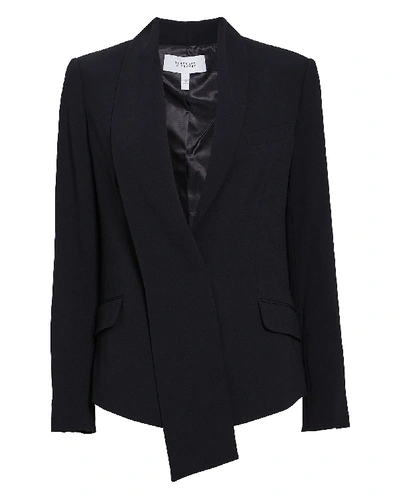 Shop Derek Lam 10 Crosby Telma Asymmetrical Shawl Collar Blazer In Black