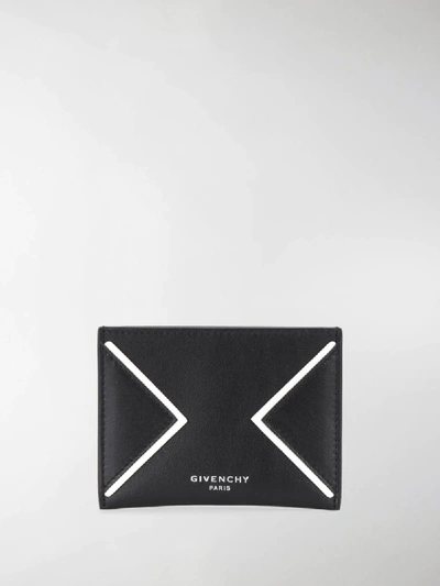 Shop Givenchy V Cutout Card Holder In Black
