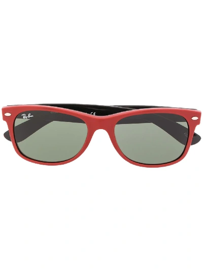 Ray Ban New Wayfarer Square-frame Sunglasses In 红色