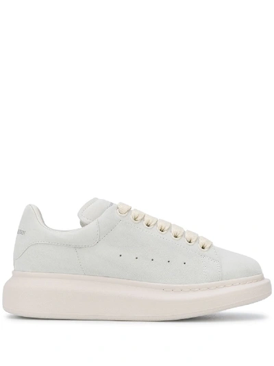 Shop Alexander Mcqueen Oversized Low-top Sneakers In Grey