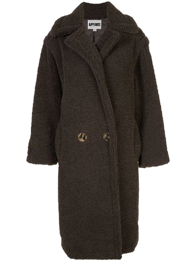Shop Apparis Faux Fur Coat In Grey