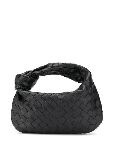 Shop Bottega Veneta Mini Jodie Shoulder Bag In Black