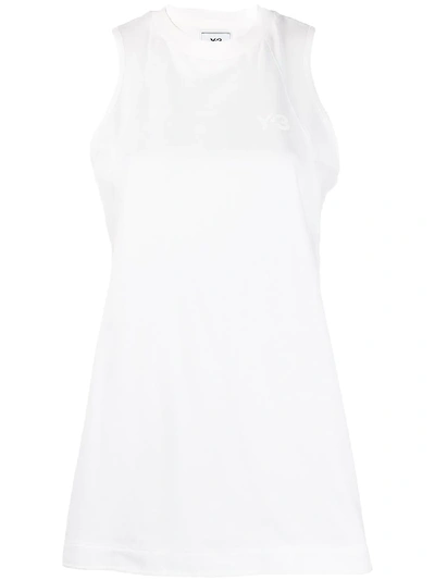 Shop Y-3 Chest Core Sleeveless Top In White