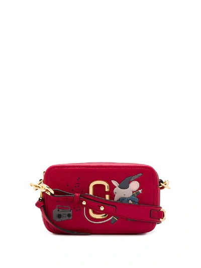 Shop Marc Jacobs Printed Cartoon Motif Camera Bag In Red