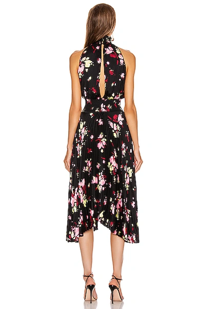 Shop A.l.c . Renzo Dress In Black,floral,pink In Black  Pink & Yuza