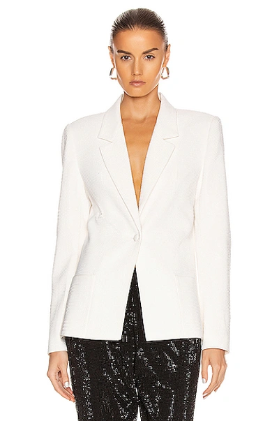 Shop Rta Sasha Blazer Jacket In White Stone