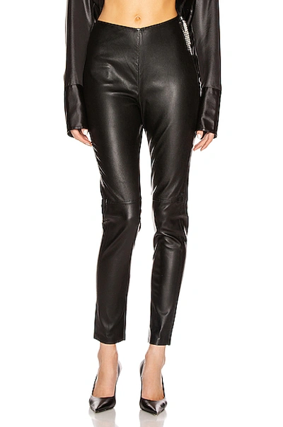 Shop Grlfrnd Maci Leather Legging In Black