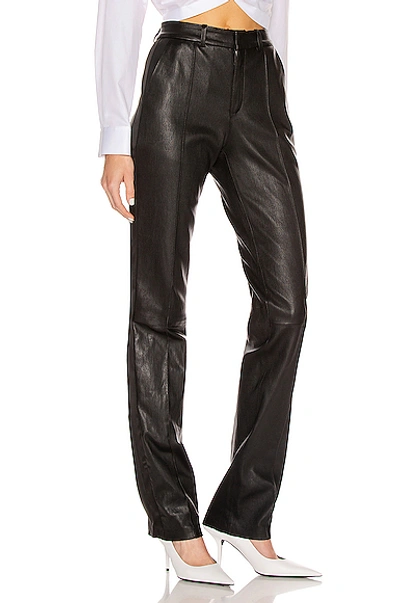 Shop Sprwmn Tailored Pant With Tux Stripe In Black