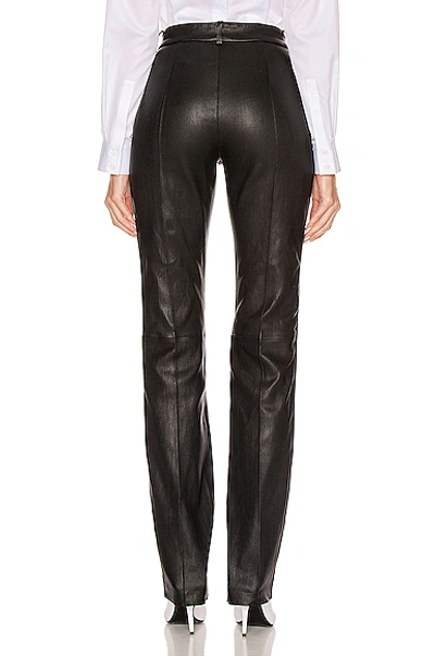 Shop Sprwmn Tailored Pant With Tux Stripe In Black