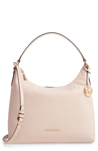 Aria large pebbled discount leather shoulder bag