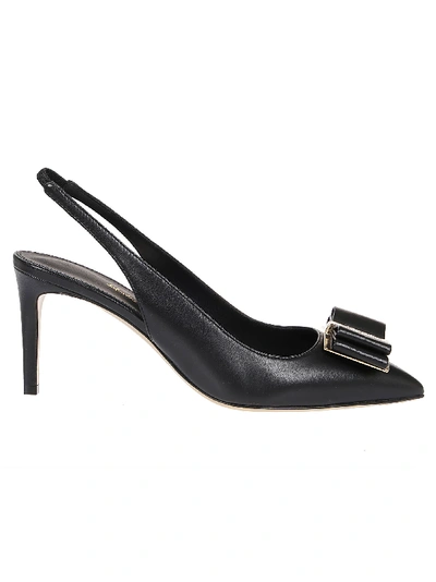 Shop Ferragamo Sandal Zahir 70 In Nero