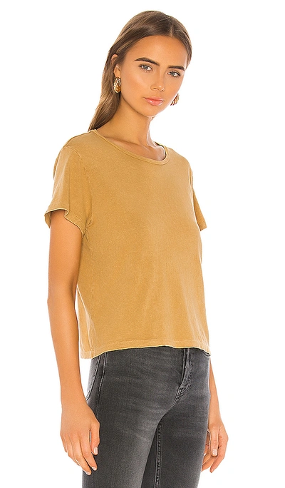 Re/done Classic Tee In Mineral Wash Sand