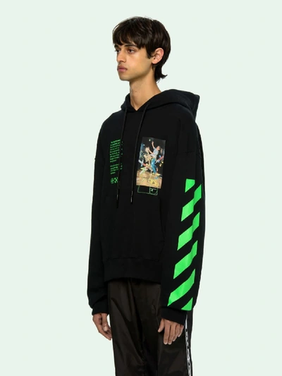 Shop Off-white Pascal Painting Over Hoodie In Black Multi