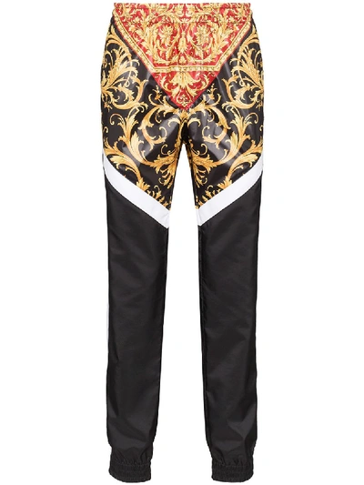 Shop Versace Trackpant In Rosso