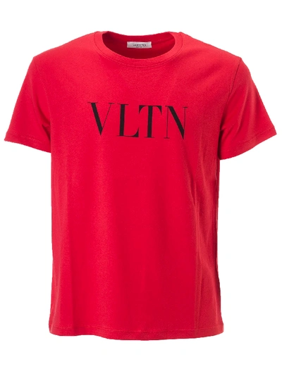 Shop Valentino Vltn T-shirt In Red/black