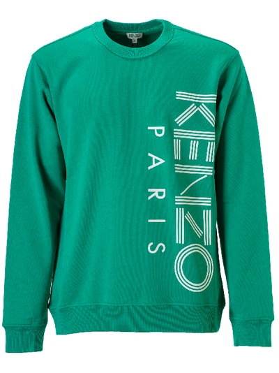 Shop Kenzo Side Logo Sweatshirt In Green