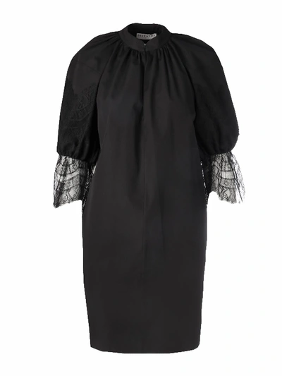Shop Givenchy Popeline Short Dress In Black