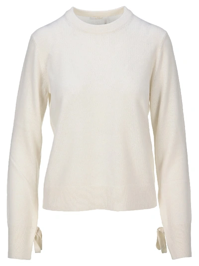 Shop Chloé Chloe Cashmere Knit Sweater In Iconic Milk