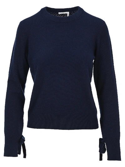 Shop Chloé Chloe Cashmere Knit Sweater In Iconic Navy