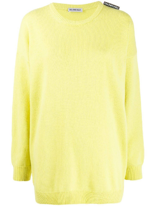 balenciaga sweater yellow