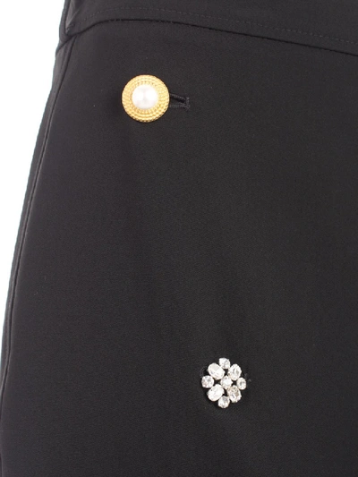 Shop Vetements Four Button Skirt In Black