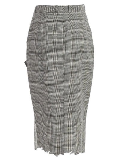 Shop Vetements Four Button Skirt In Grey