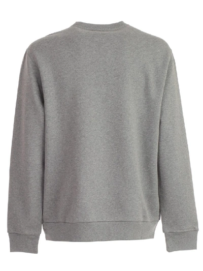 Shop Tommy Hilfiger Flag Logo Sweater In Grey
