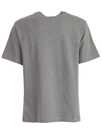 Shop Tommy Hilfiger Flag Logo T-shirt In Grey